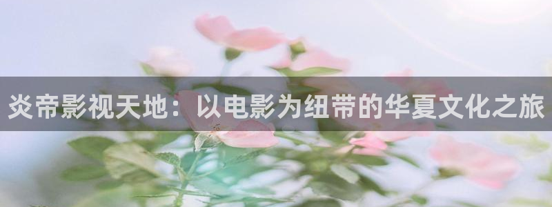 飘雪影院在线观看免费观看电视剧：炎帝影视天地：以电影为纽带的华夏文化之旅